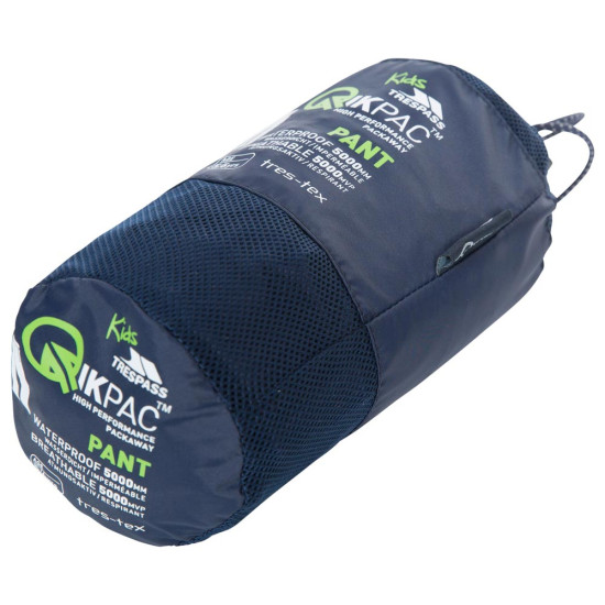 Trespass Παιδικό παντελόνι Qikpac Waterproof Packaway Pants